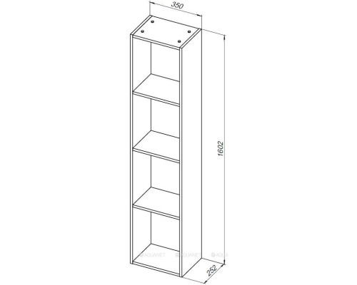 Шкаф-пенал Allen Brau Paris 35 1.360006.CGM олива матовый