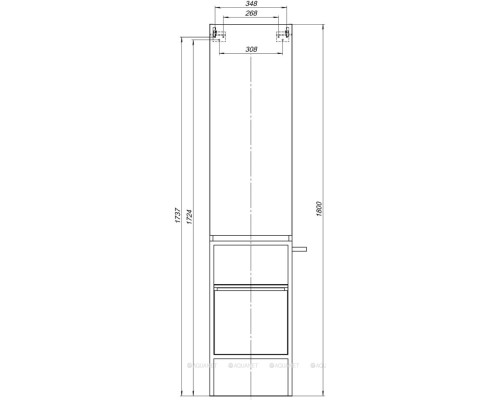 Шкаф-пенал Allen Brau Priority 40 1.31005.WM R белый матовый