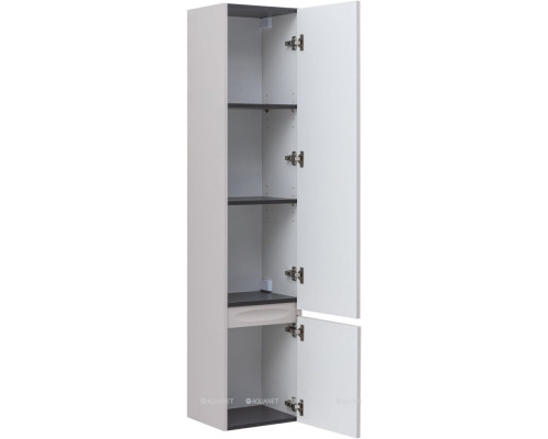 Шкаф-пенал Aquanet Агата 35 бежевый