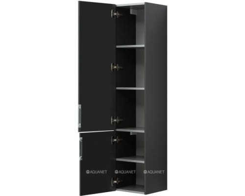 Шкаф-пенал Aquanet Алвита 35 L серый антрацит
