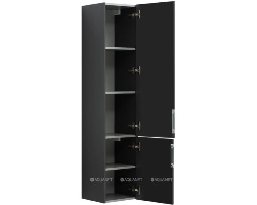 Шкаф-пенал Aquanet Алвита 35 серый антрацит