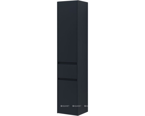 Шкаф-пенал Aquanet Бруклин 35 антрацит матовый