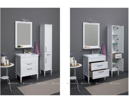 Шкаф-пенал Aquanet Денвер 36 R белый