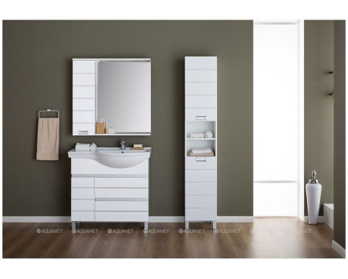 Шкаф-пенал Aquanet Доминика 35 белый