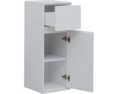 Шкаф-пенал Aquanet Милан 35 белый глянец (малый)