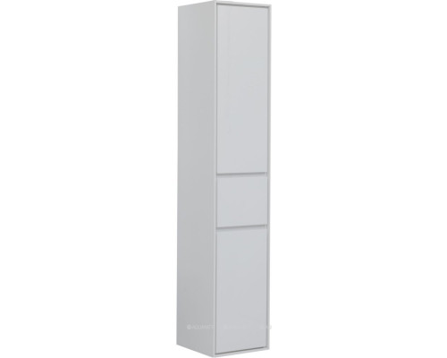 Шкаф-пенал Aquanet Милан 35 белый глянец (с ящиком)