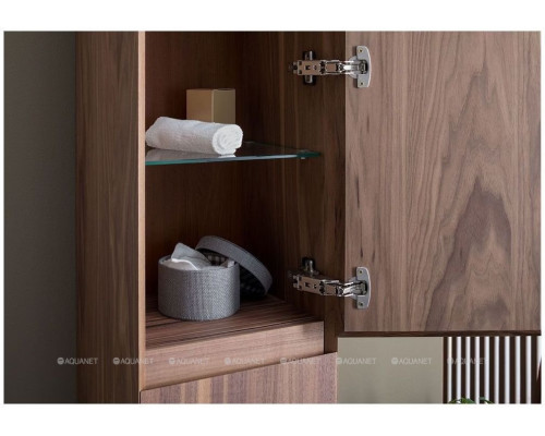 Шкаф-пенал Aquanet Нью-Йорк 35 L орех