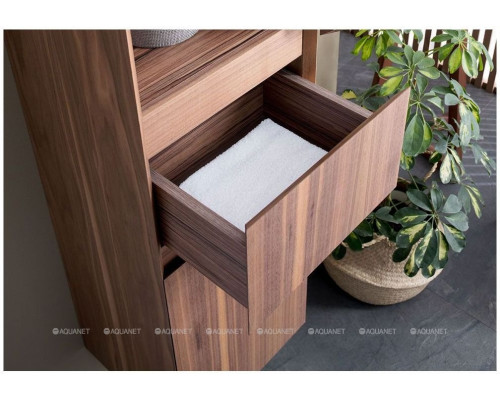 Шкаф-пенал Aquanet Нью-Йорк 35 L орех