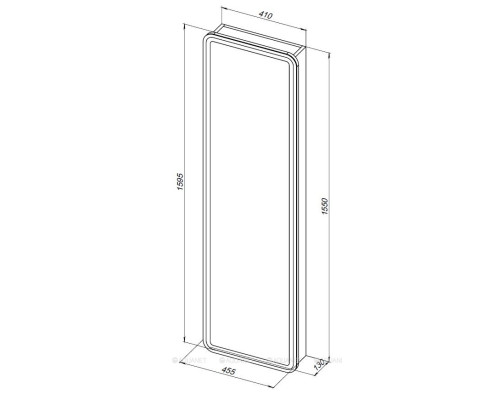 Шкаф-пенал Aquanet Оптима с LED подсветкой