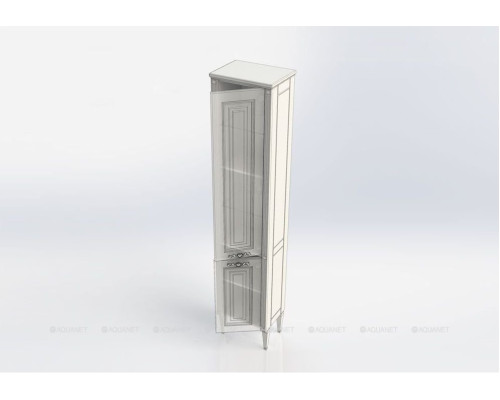 Шкаф-пенал Aquanet Паола 40 белый/серебро