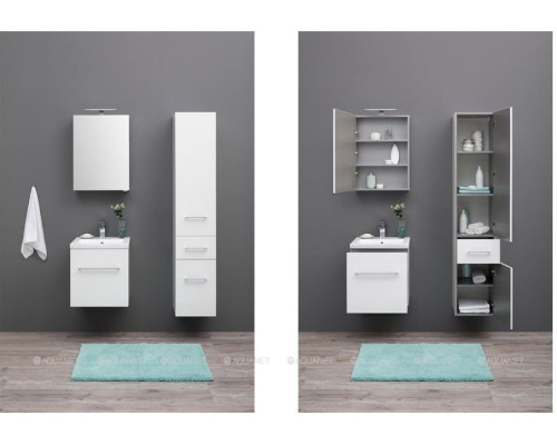 Шкаф-пенал Aquanet Порто 35 белый