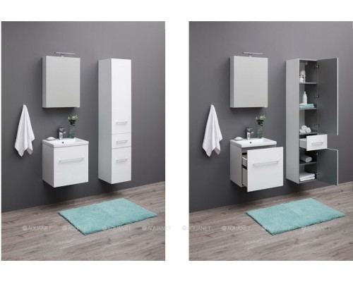 Шкаф-пенал Aquanet Порто 35 белый