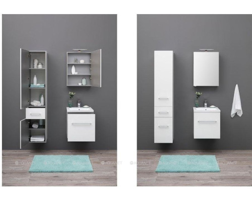 Шкаф-пенал Aquanet Порто 35 L белый