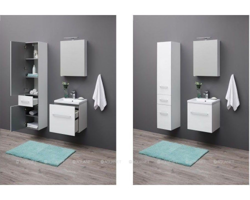 Шкаф-пенал Aquanet Порто 35 L белый