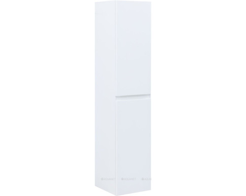 Шкаф-пенал Aquanet Слим 35 белый сатин