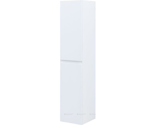 Шкаф-пенал Aquanet Слим 35 белый сатин
