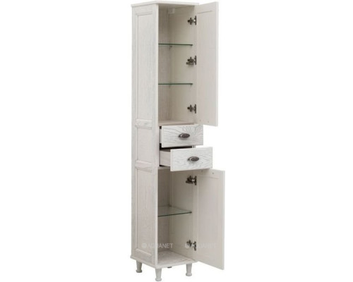 Шкаф-пенал Aquanet Тесса 35 жасмин/серебро