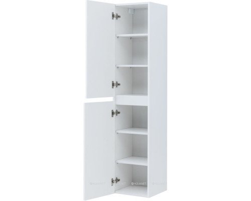 Шкаф-пенал Aquanet Вега 35 белый глянец