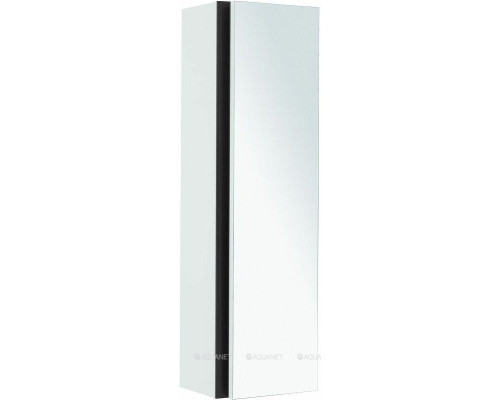 Шкаф-пенал De Aqua Ариетта New 40 R с зеркалом белый матовый
