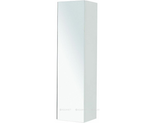 Шкаф-пенал De Aqua Ариетта New 40 R с зеркалом белый матовый