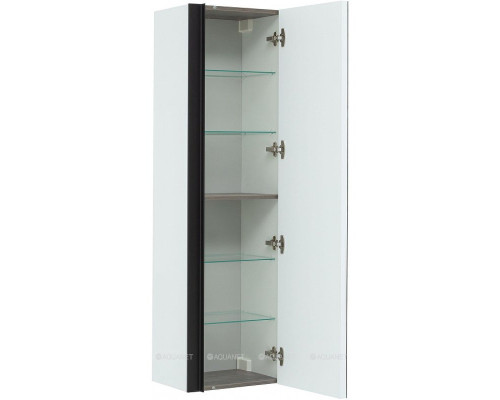 Шкаф-пенал De Aqua Ариетта New 40 R с зеркалом белый матовый