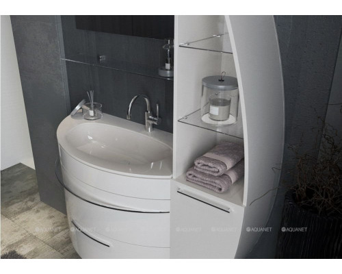 Шкаф-пенал De Aqua Эскалада RS0 R белый