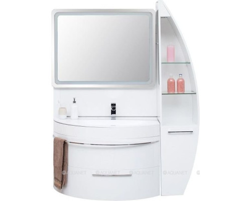 Шкаф-пенал De Aqua Эскалада RS0 R белый