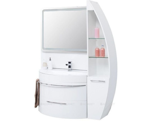 Шкаф-пенал De Aqua Эскалада RS0 R белый