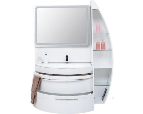 Шкаф-пенал De Aqua Эскалада RS0 R белый