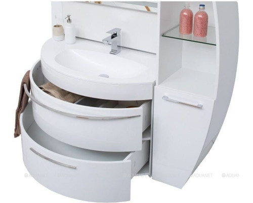 Шкаф-пенал De Aqua Эскалада RS0 R белый