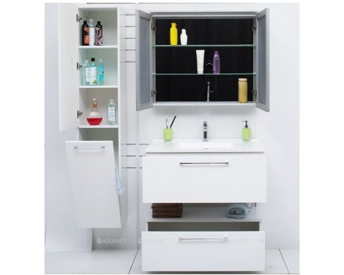 Шкаф-пенал De Aqua Тока 1БК 35 L белый