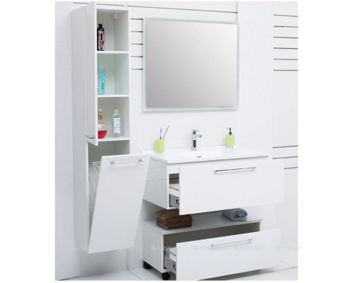 Шкаф-пенал De Aqua Тока 1БК 35 L белый