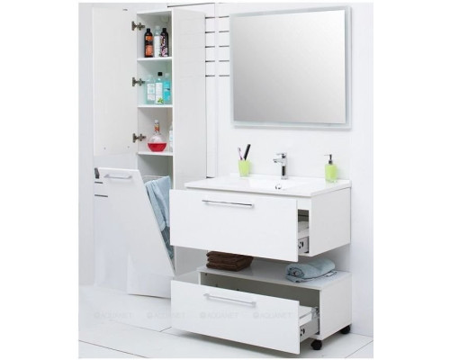 Шкаф-пенал De Aqua Тока 1БК 35 L белый