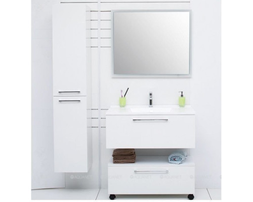 Шкаф-пенал De Aqua Тока 1БК 35 L белый