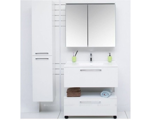 Шкаф-пенал De Aqua Тока 1БК 35 L белый