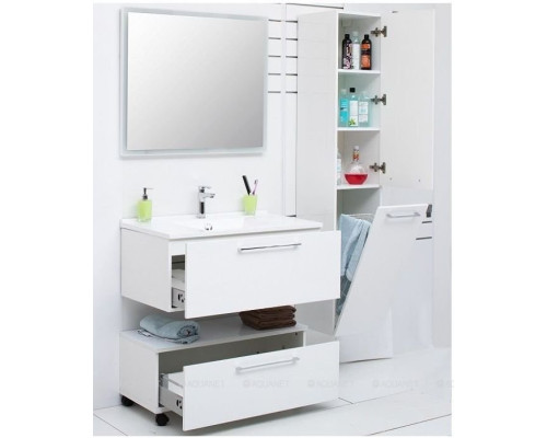 Шкаф-пенал De Aqua Тока 1БК 35 R белый