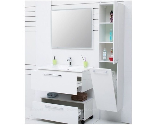 Шкаф-пенал De Aqua Тока 1БК 35 R белый