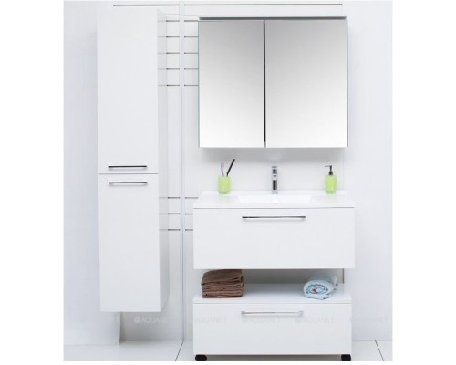 Шкаф-пенал De Aqua Тока 1S БК 30 L белый