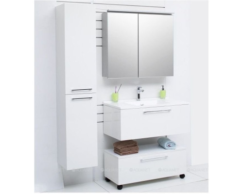 Шкаф-пенал De Aqua Тока 1S БК 30 L белый