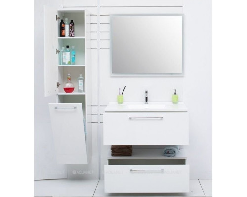 Шкаф-пенал De Aqua Тока 1S БК 30 L белый