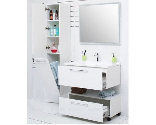 Шкаф-пенал De Aqua Тока 1S БК 30 L белый