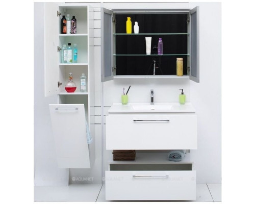 Шкаф-пенал De Aqua Тока 1S БК 30 L белый