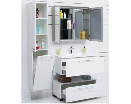 Шкаф-пенал De Aqua Тока 1S БК 30 L белый