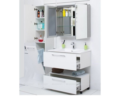 Шкаф-пенал De Aqua Тока 1S БК 30 L белый