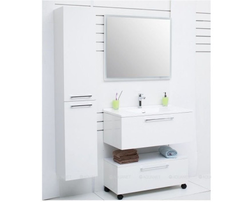 Шкаф-пенал De Aqua Тока 1S БК 30 L белый