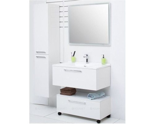 Шкаф-пенал De Aqua Тока 1S БК 30 L белый