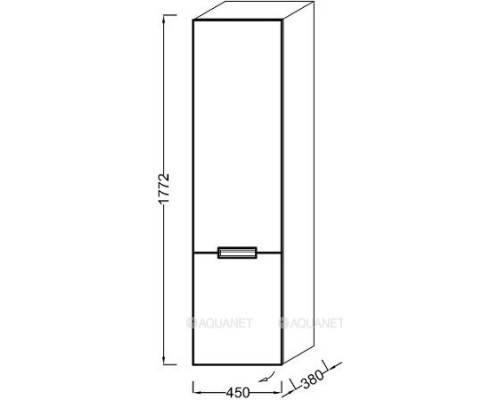 Шкаф-пенал Jacob Delafon Reve 45 L EB1141G-G80 светло-коричневый