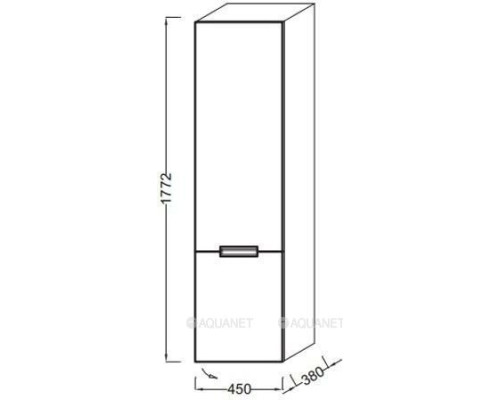 Шкаф-пенал Jacob Delafon Reve 45 R EB1141D-G1C белый