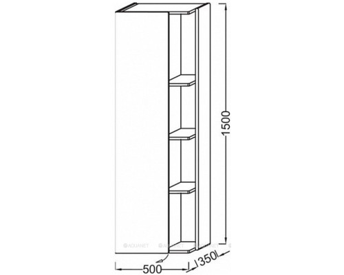 Шкаф-пенал Jacob Delafon Terrace 50 EB1179G-M61 черный