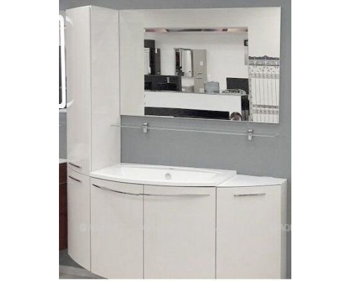 Шкаф-пенал угловой для ванной De Aqua Тока 5 35 L белый